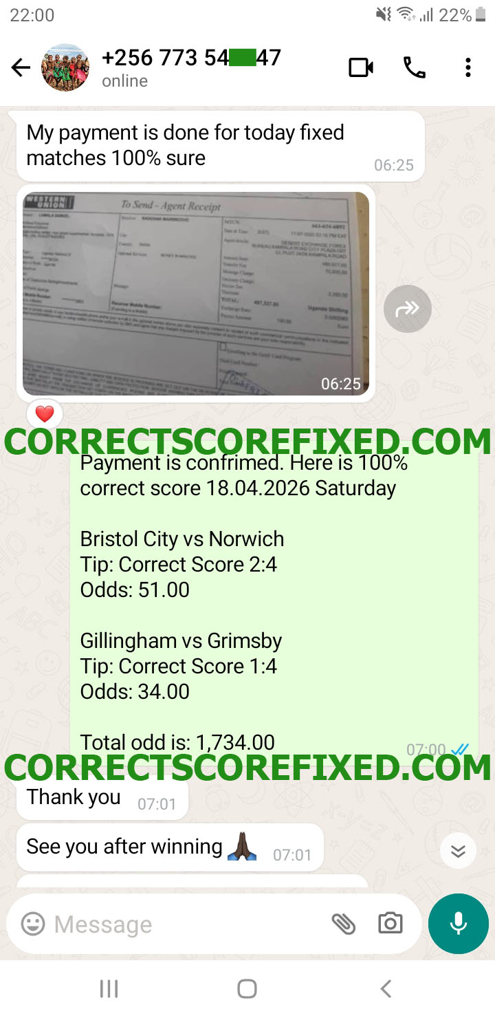 Correct Fixed Matches