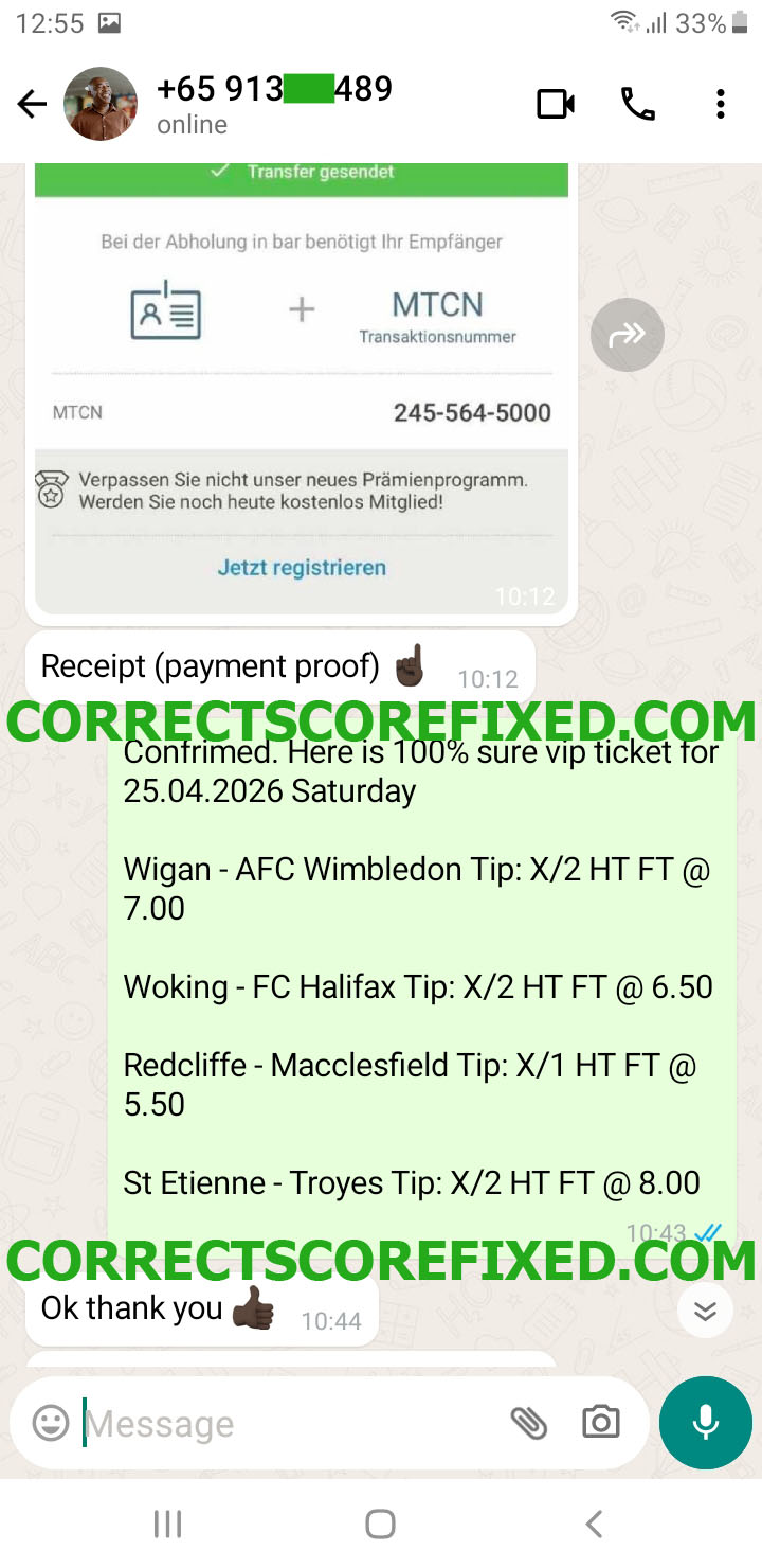 Fixed Matches 100% Sure