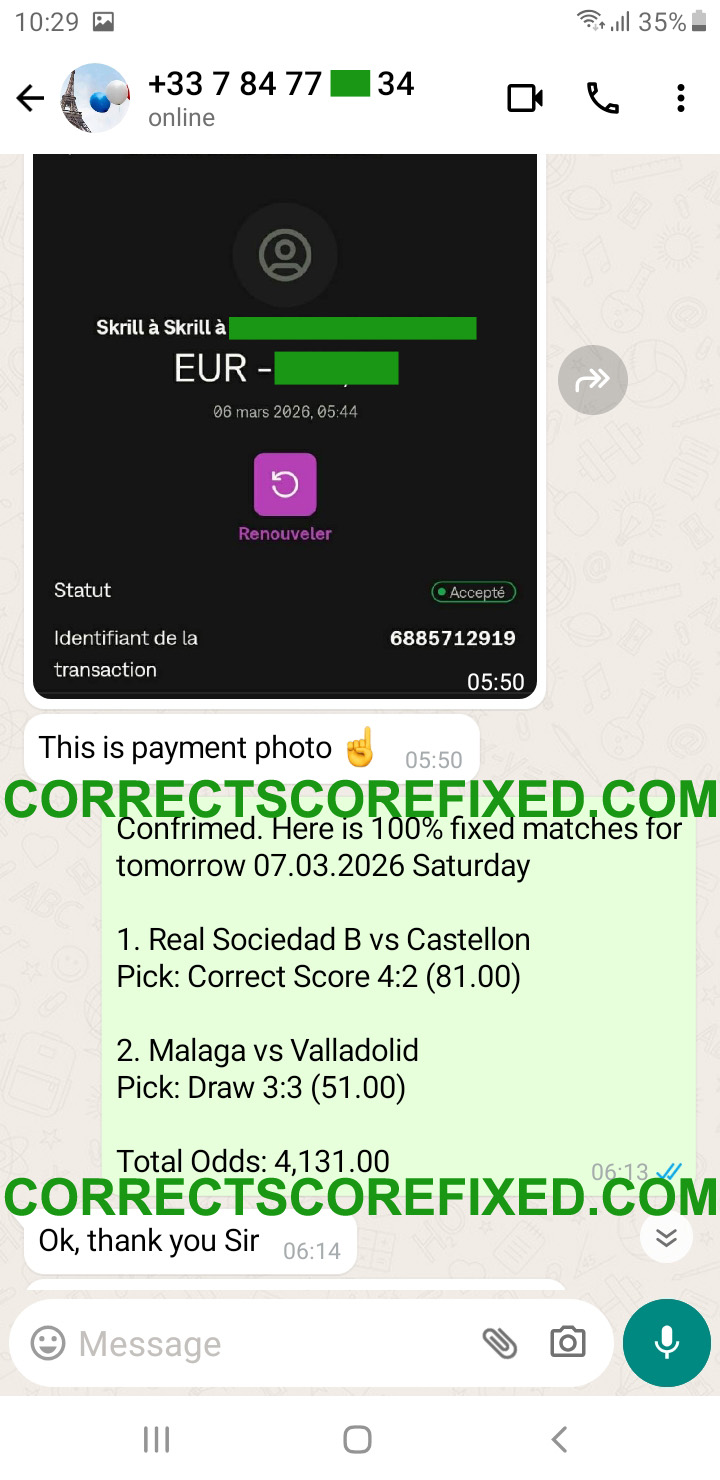 Correct Fixed Matches