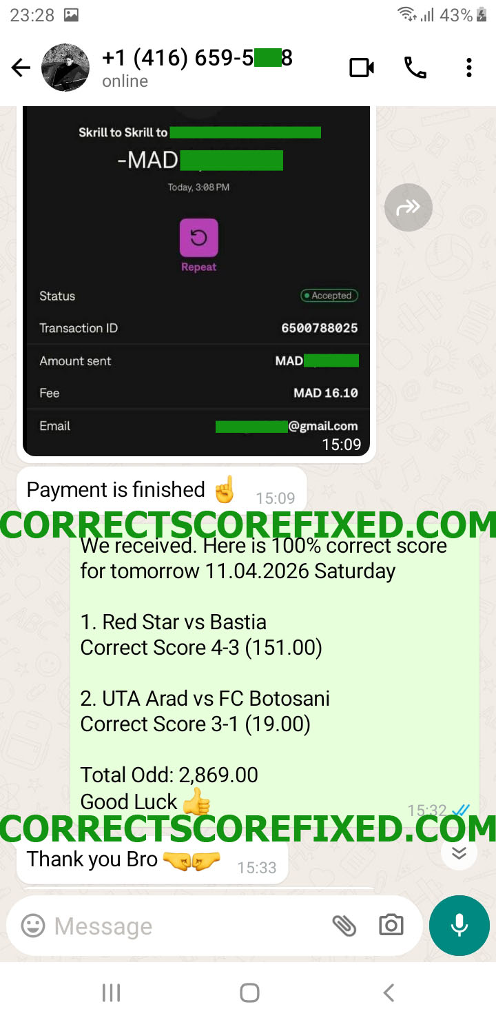 Correct Fixed Matches