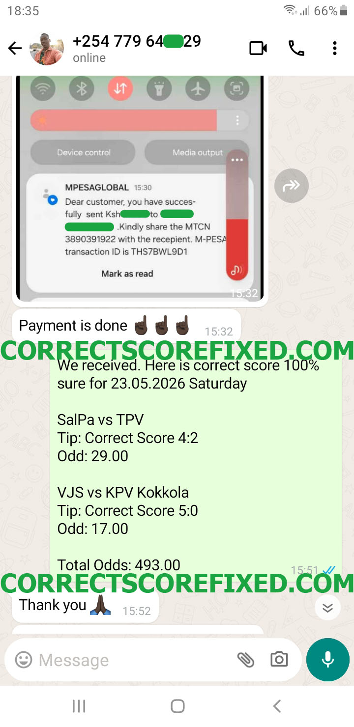 Correct Fixed Matches