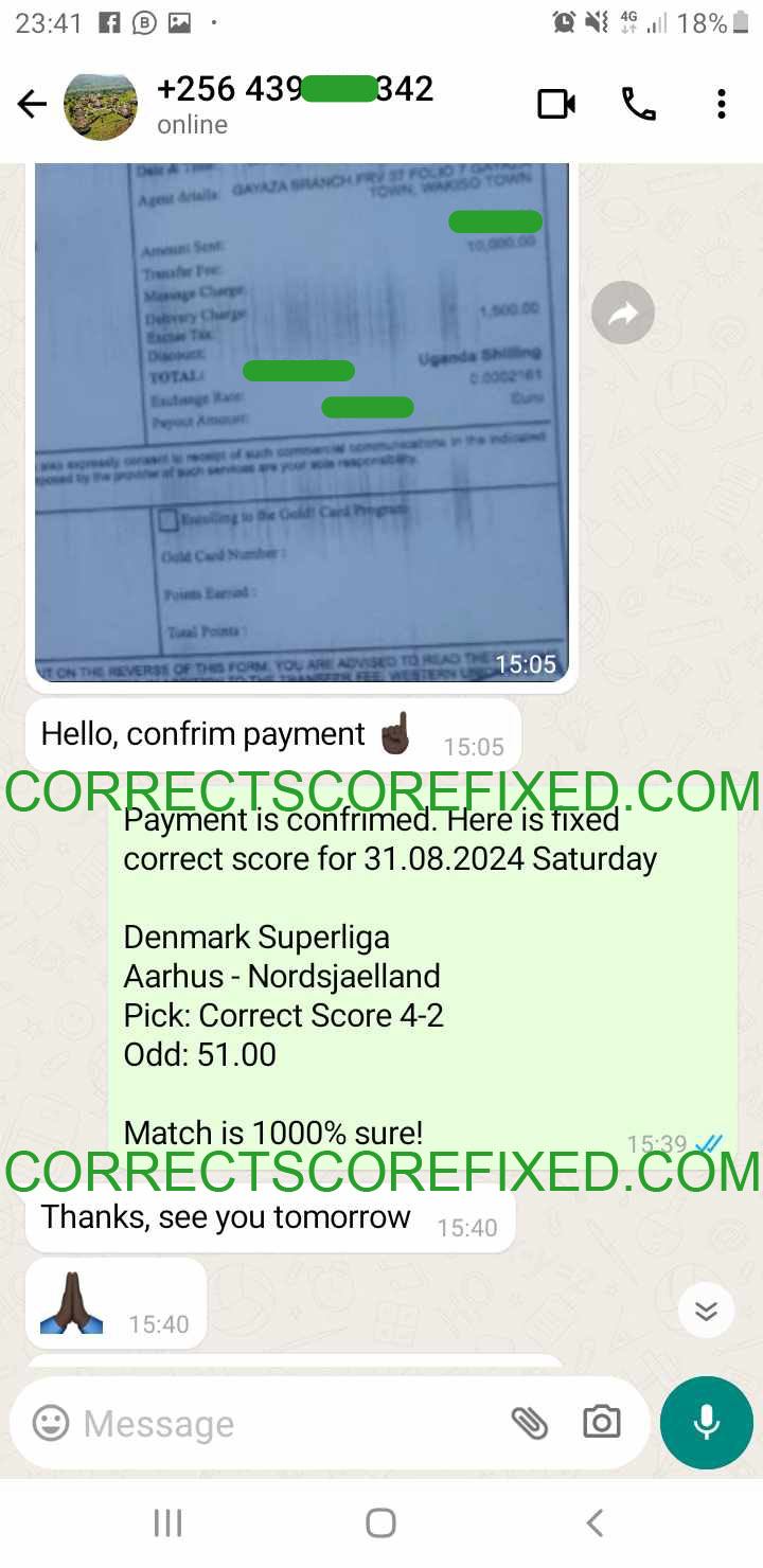 Correct Score Fixed Tips