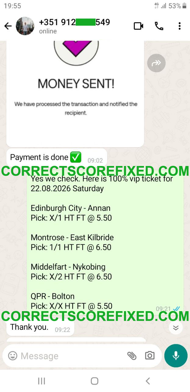 Correct Score Match