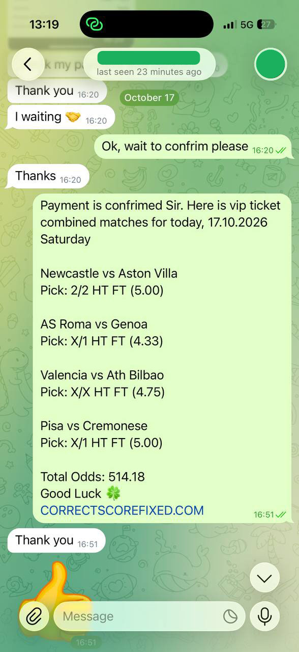Correct Fixed Matches