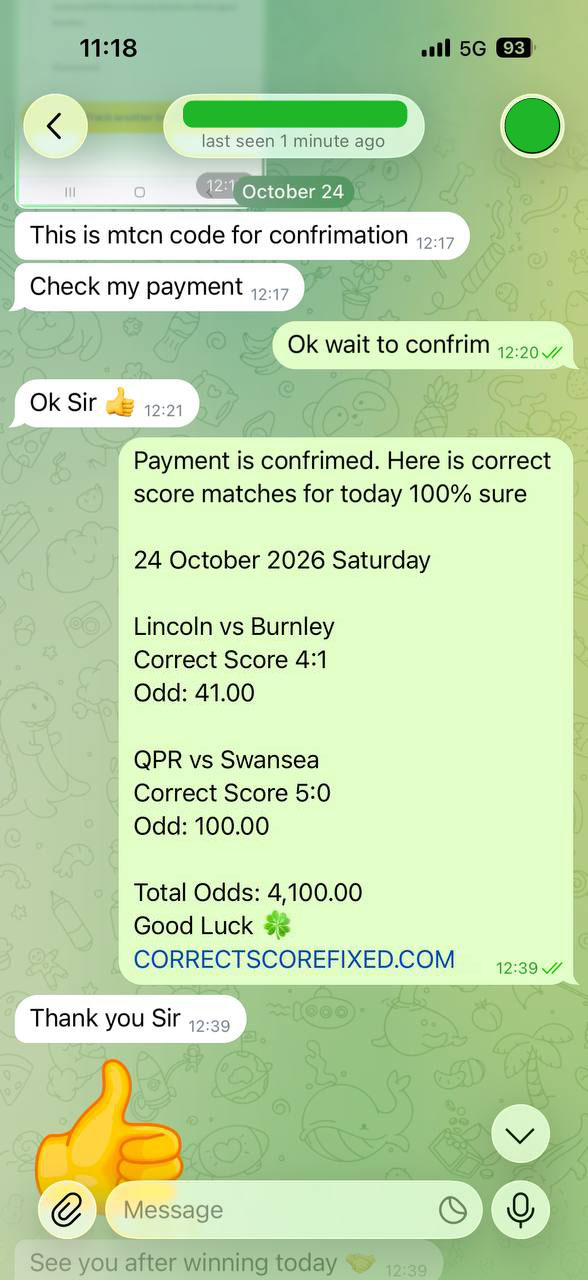 Correct Score Fixed Match
