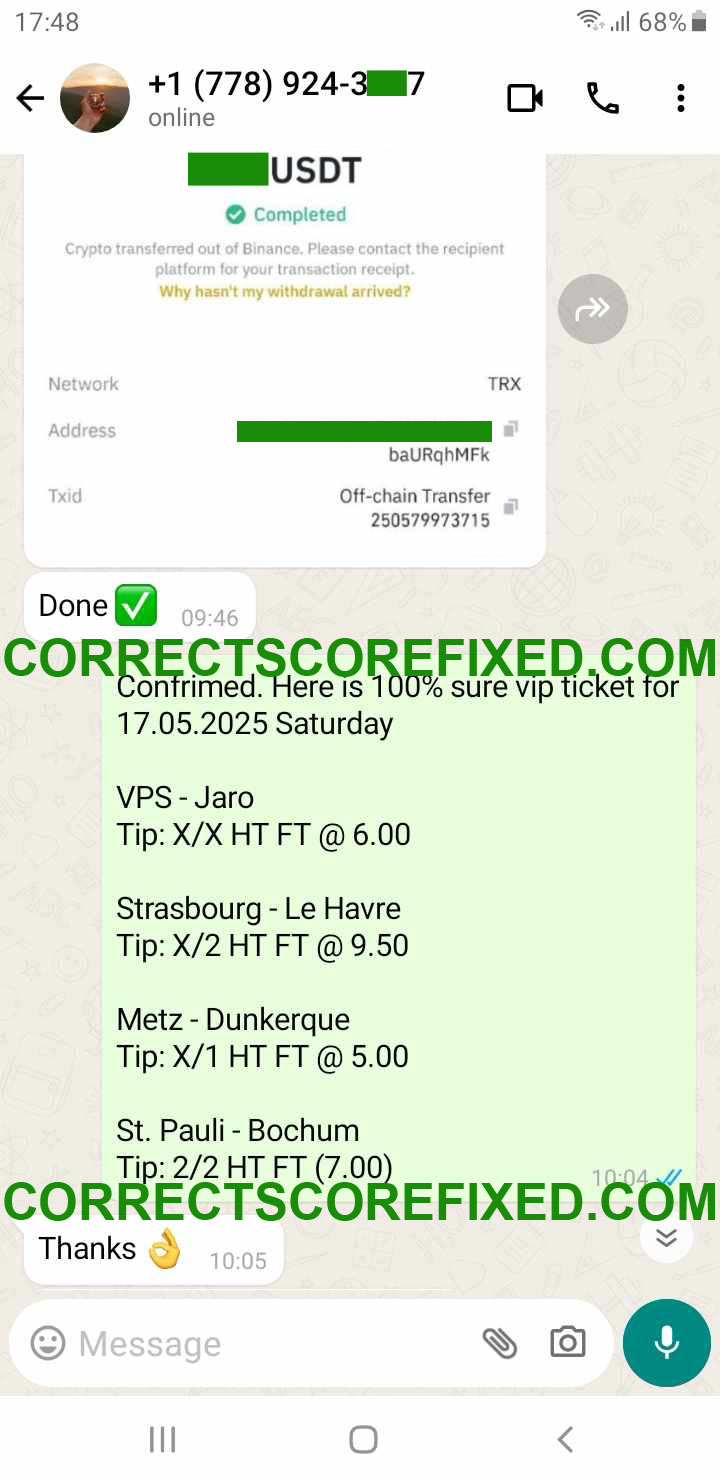 Manipulated Fixed Matches