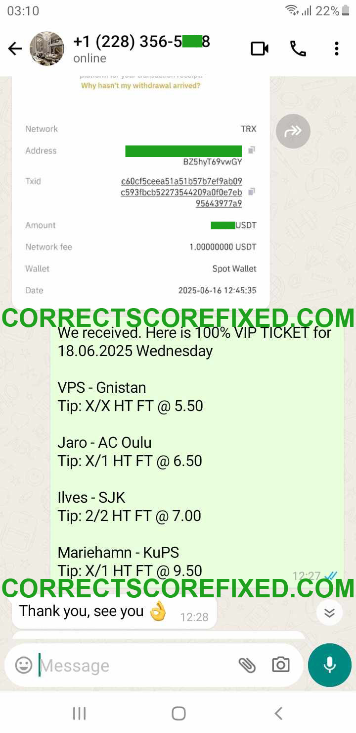Correct Fixed Match