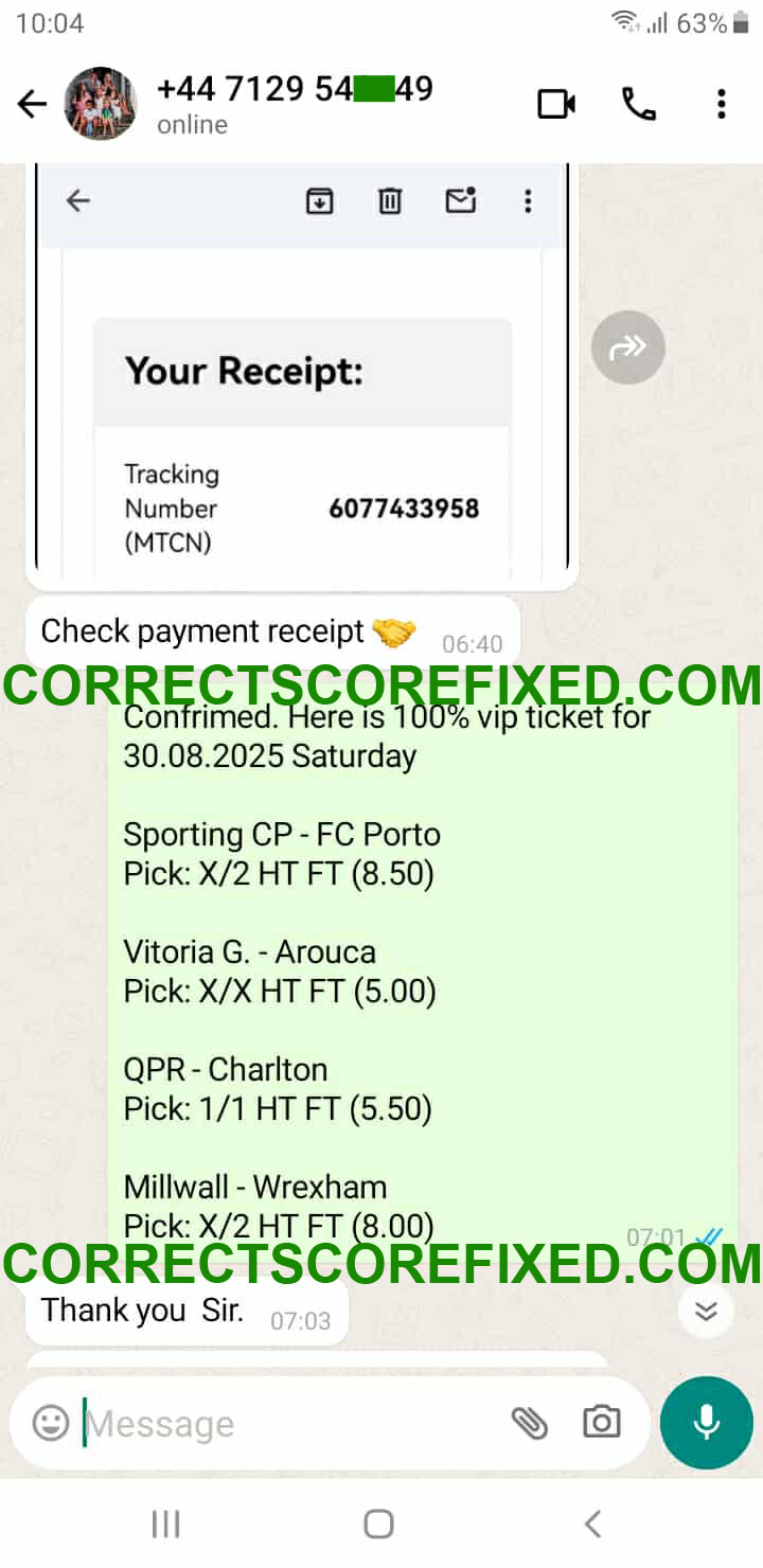 Daily Fixed Matches 100% Sure