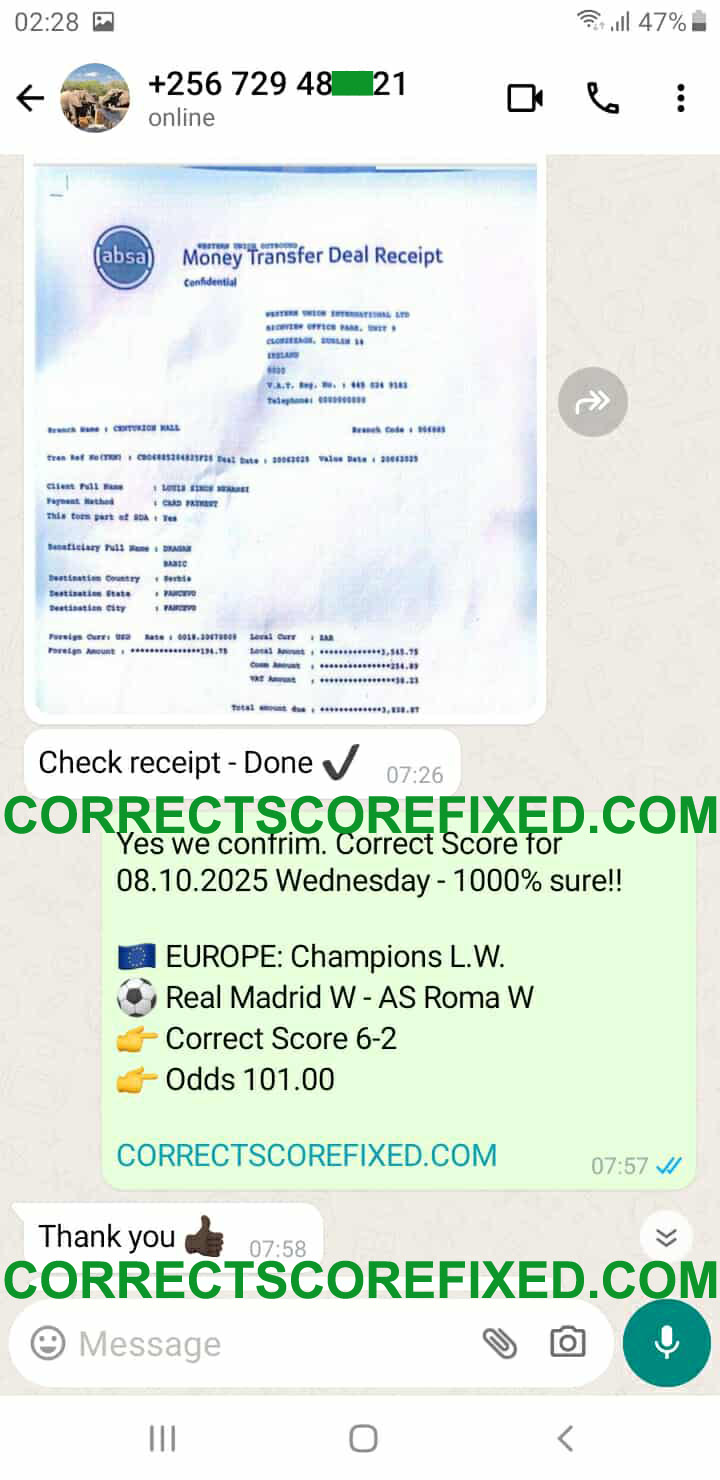 Correct Fixed Matches