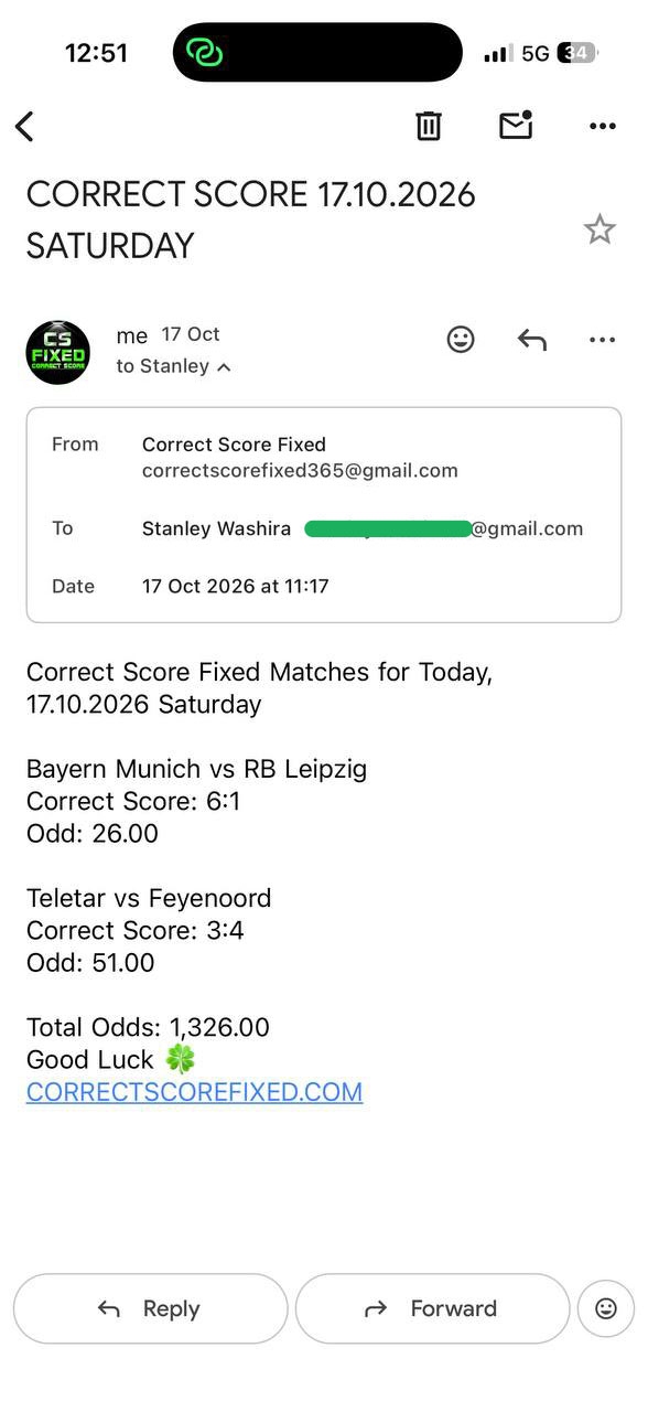 Correct Fixed Matches