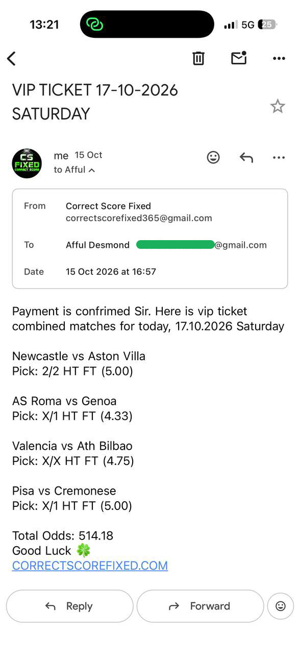 Correct Fixed Matches