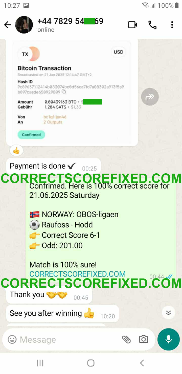 Fixed Matches