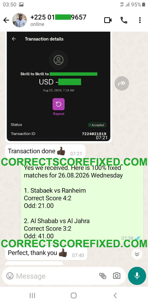 Correct Fixed Matches