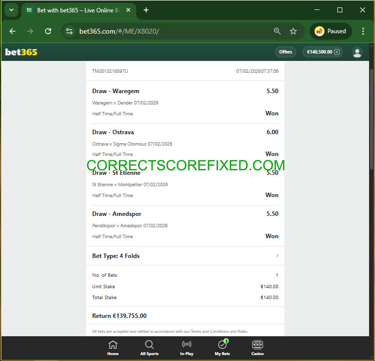 Fixed Match 100% Sure