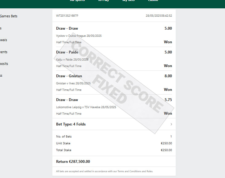 Fixed Matches