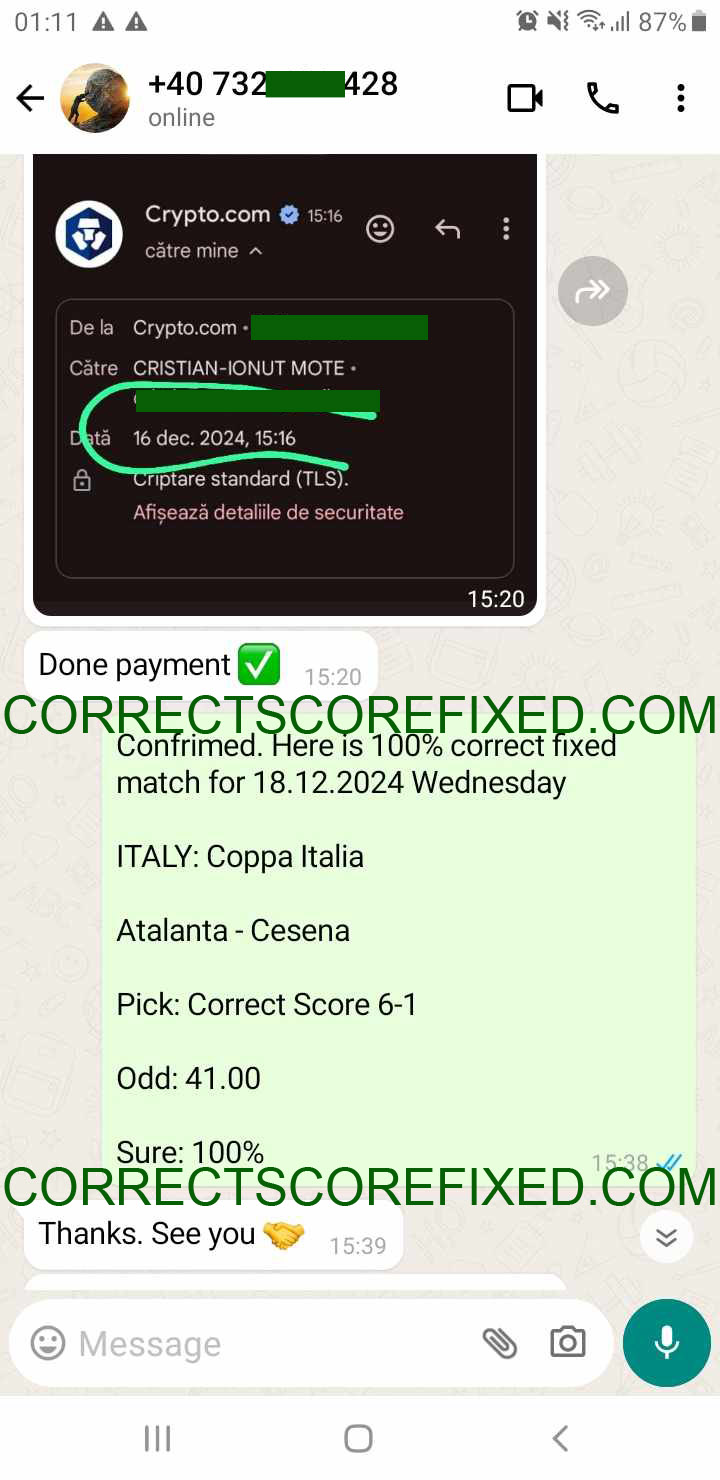 Correct Fixed Match